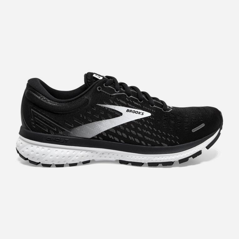 Brooks Ghost 13 Australia - Women's Road Running Shoes - Black/Blackened Pearl/White (631049-UQY)